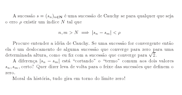 sucessão de Cauchy